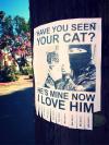 have you seen your cat?, he's mine now i love him, sign, lol, ninja