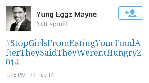 now this is a cause i can get behind, stop girls from eating your food after they said they weren't hungry 2014