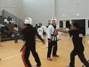 fast round house kick knock out, martial arts, win
