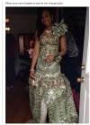 the most expensive wedding dress ever, dress made out of dollar bills, when your mom forgets to ask for her change back