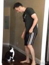 this cat stands up to be picked up, what happens next will blow your mind
