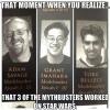 that moment when you realize that 3 of the mythbusters worked on star wars