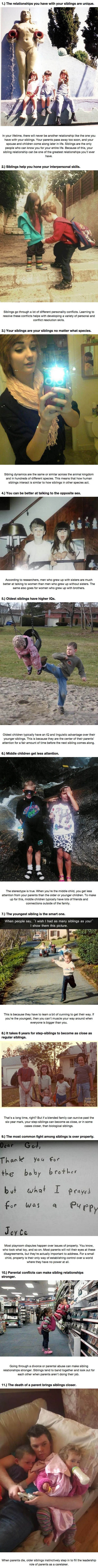 share these 11 awesome sibling facts with your brothers and sisters