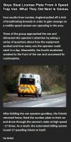 boys steal license plate from a speed trap van, what they did next is genius, troll, prank, lol