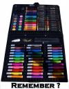 every kids' dream in the 1990's, coloured marker set, remember?