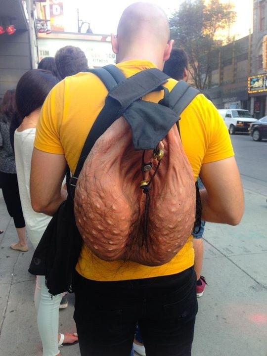 check out this guy's ball sack, wtf, weird product