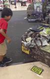 robot spider prank, step here, troll, lol