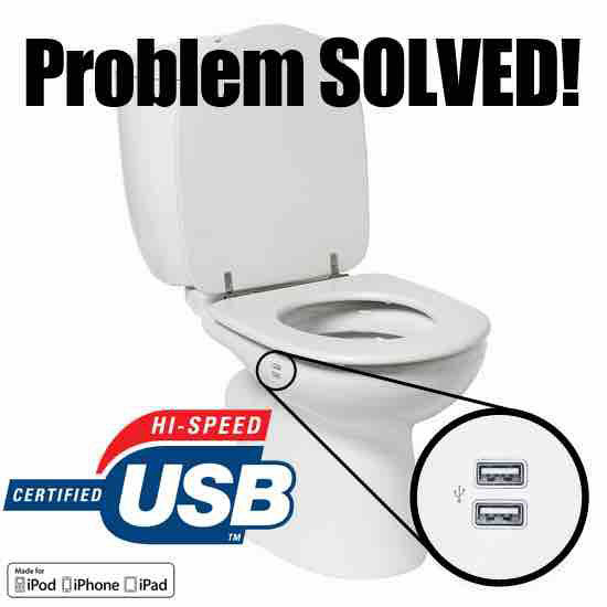 problem solved, usb toilet