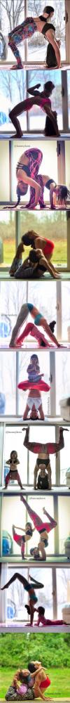 mother and daughter yoga poses, beautiful family activity, laura sykora