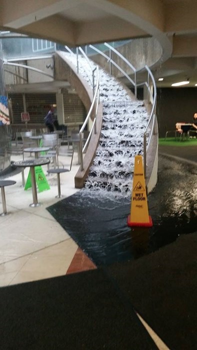 cool artificial water fall or flood?