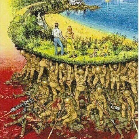 we live in beautiful world that was earned through sacrifice