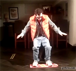 marty mcfly on hoverboard costume, halloween
