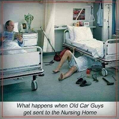 what happens when old car guys get sent to the nursing home