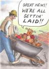 brick shouts great new we're all getting laid, pun, comic, lol
