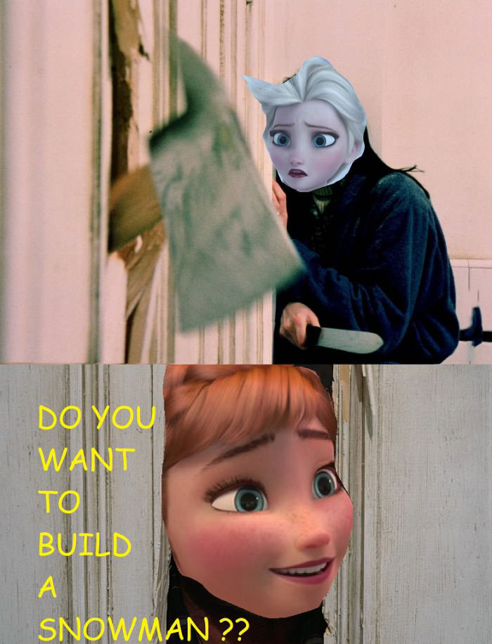 do you want to build a snowman?, the shinning, frozen