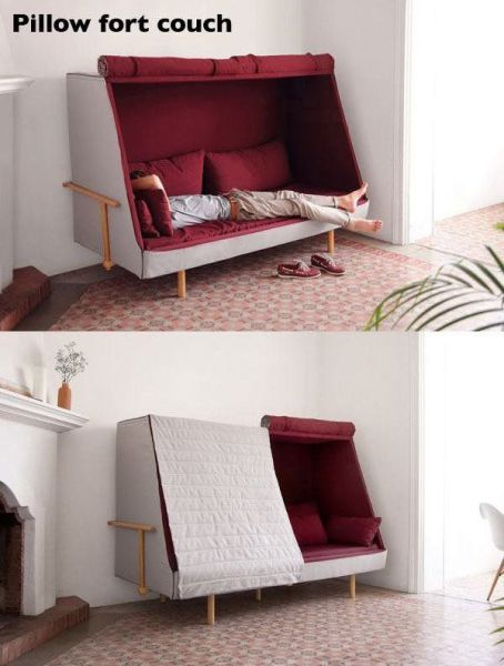 pillow fort couch, furniture win