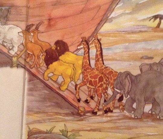 i think noah is going to have a little trouble breeding the lions
