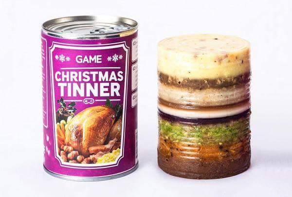 game christmas winner, christmas dinner in a can, product, wtf