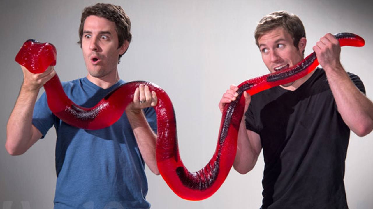 7-foot long, 26 pound gummy python candy