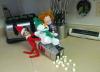 elf and chucky making marshmallows from frosty, cheese grater, lol, christmas