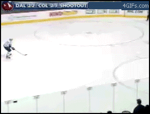 epic trick hockey goal on shootout, win