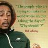 the people who are trying to make this world worse are not taking the day off, why should i?, bob marley