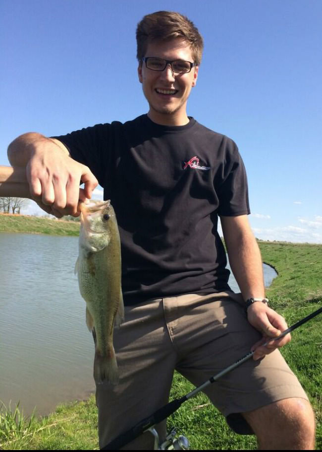 my friend caught a fish but didn't want to touch it