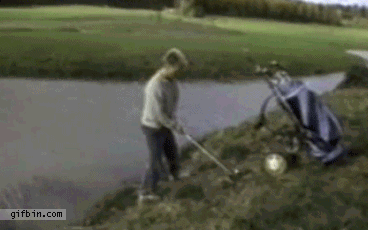 kid's golf swing goes horribly wrong, lol, fail