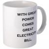 with great power comes great electricity bill, coffee mug