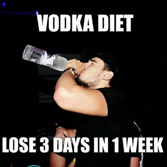 vodka diet, lose 3 days in 1 week