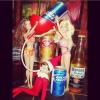 beer bong elves and barbie dolls, christmas drunks, wtf, lol