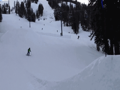 ski jump goes generally wrong, fail