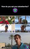 how do you eat your strawberries, with cream, with my fingers, andy murray