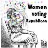 women voting republican, punching yourself in the face