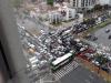 somebody clearly didn't think this intersection through very well, epic traffic jam