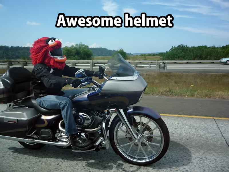 awesome motorcycle helmet