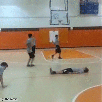 kid doing somersault flip lands on other guy's crotch, ow my balls, fail