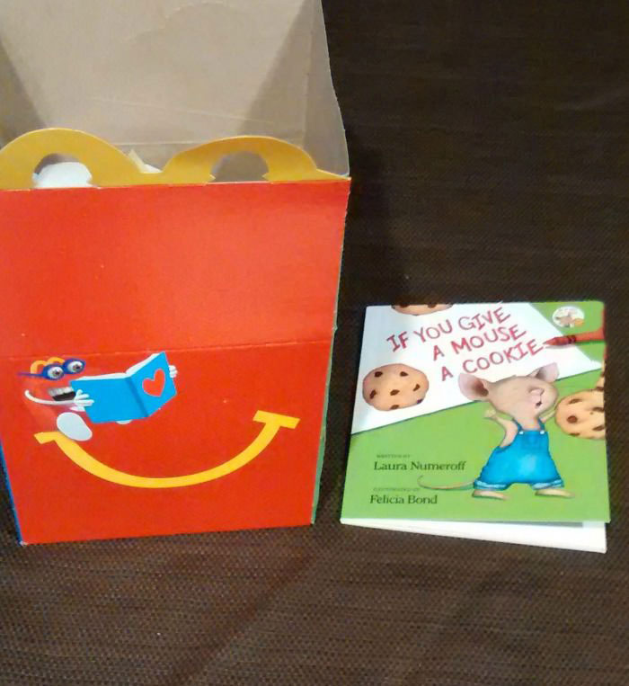 mcdonald's now given away books instead of toys inside happy meals