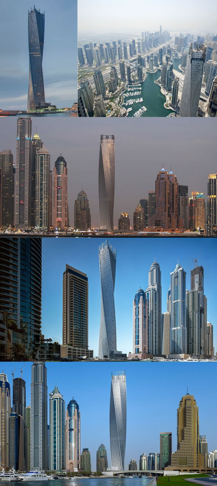 cayan tower in dubai, the twisted tower