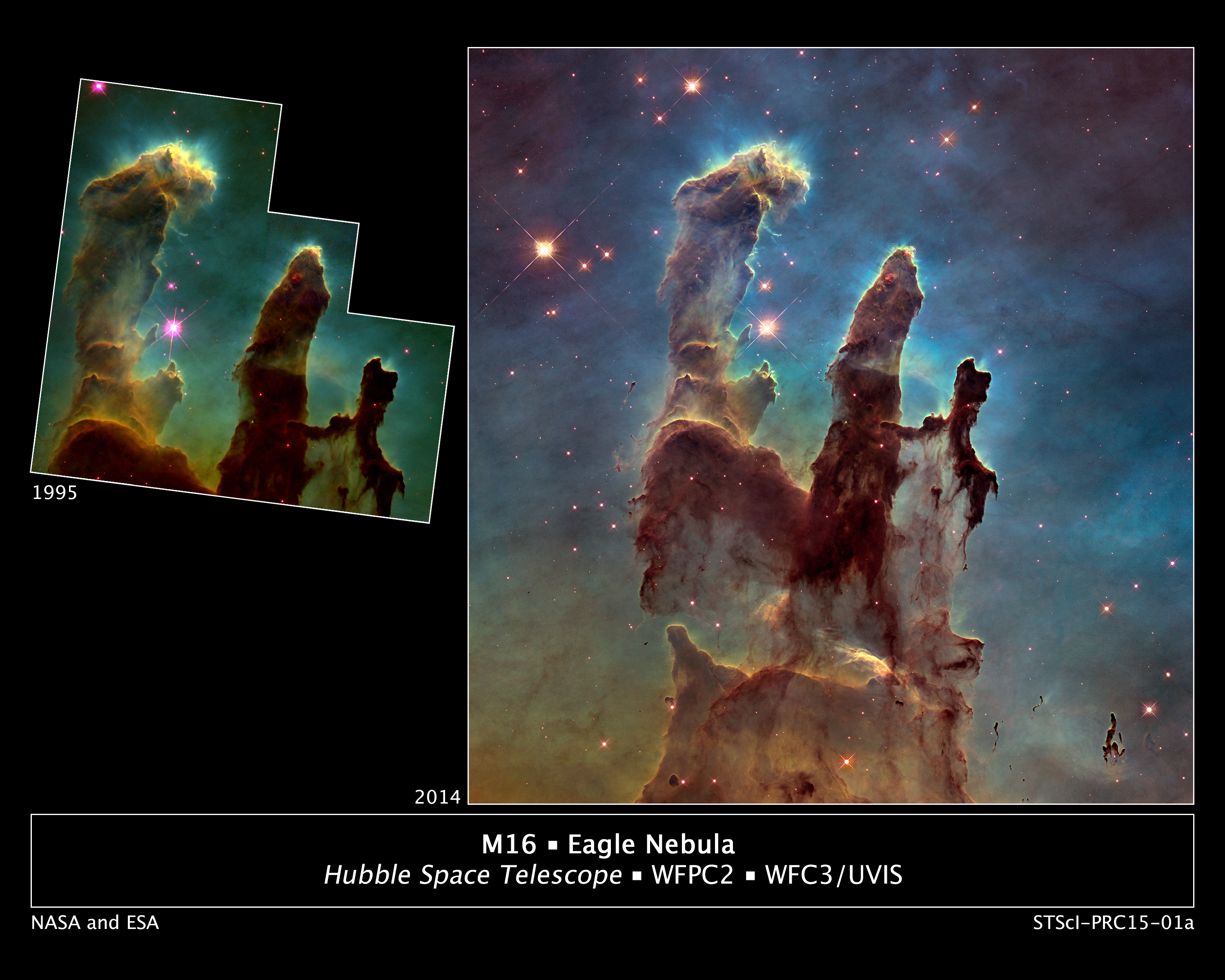 hubble took an even better version of one of its best photos ever, the pillars of creation
