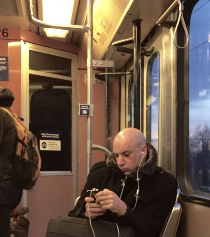 just dr evil on the train today