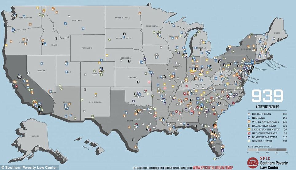 active hate groups in the united states in 2013