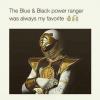 the blue and black power ranger was always my favorite