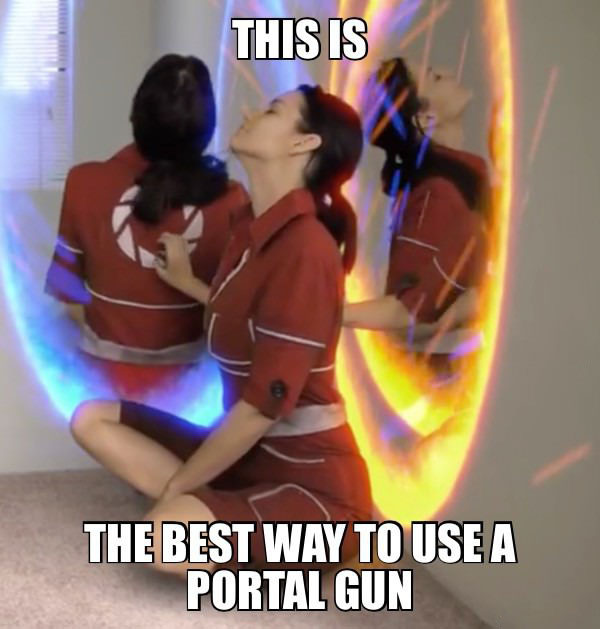 this is the best way to use a portal gun