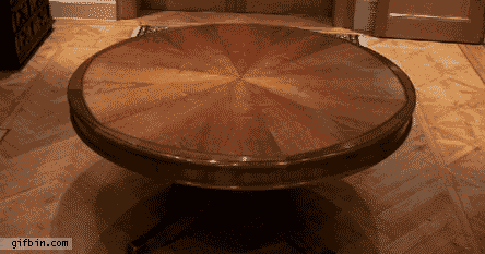 just an epic expanding coffee table