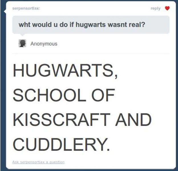 what would you do if hug warts wasn't real?, ugwarts school of kisscraft and cuddlery
