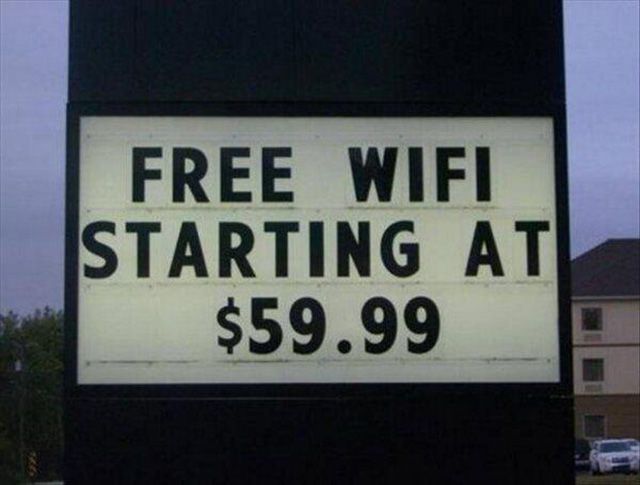 free wifi starting at $59.99