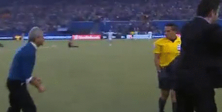 montreal impact ref reaction to penalty shot goal, red card