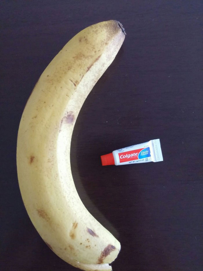 what is this?, toothpaste for ants?, banana for scale