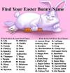 find your easter bunny name, game